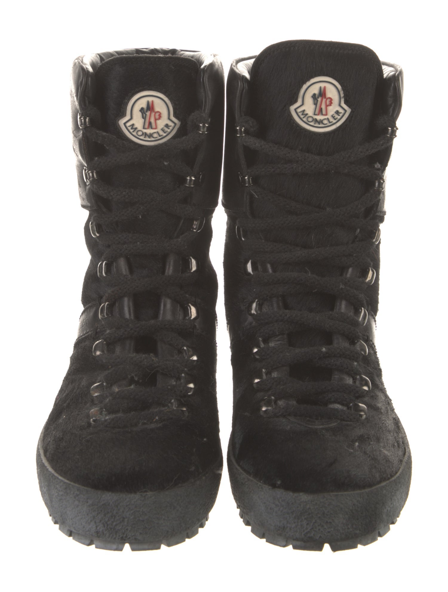 Moncler Ponyhair Combat Boots